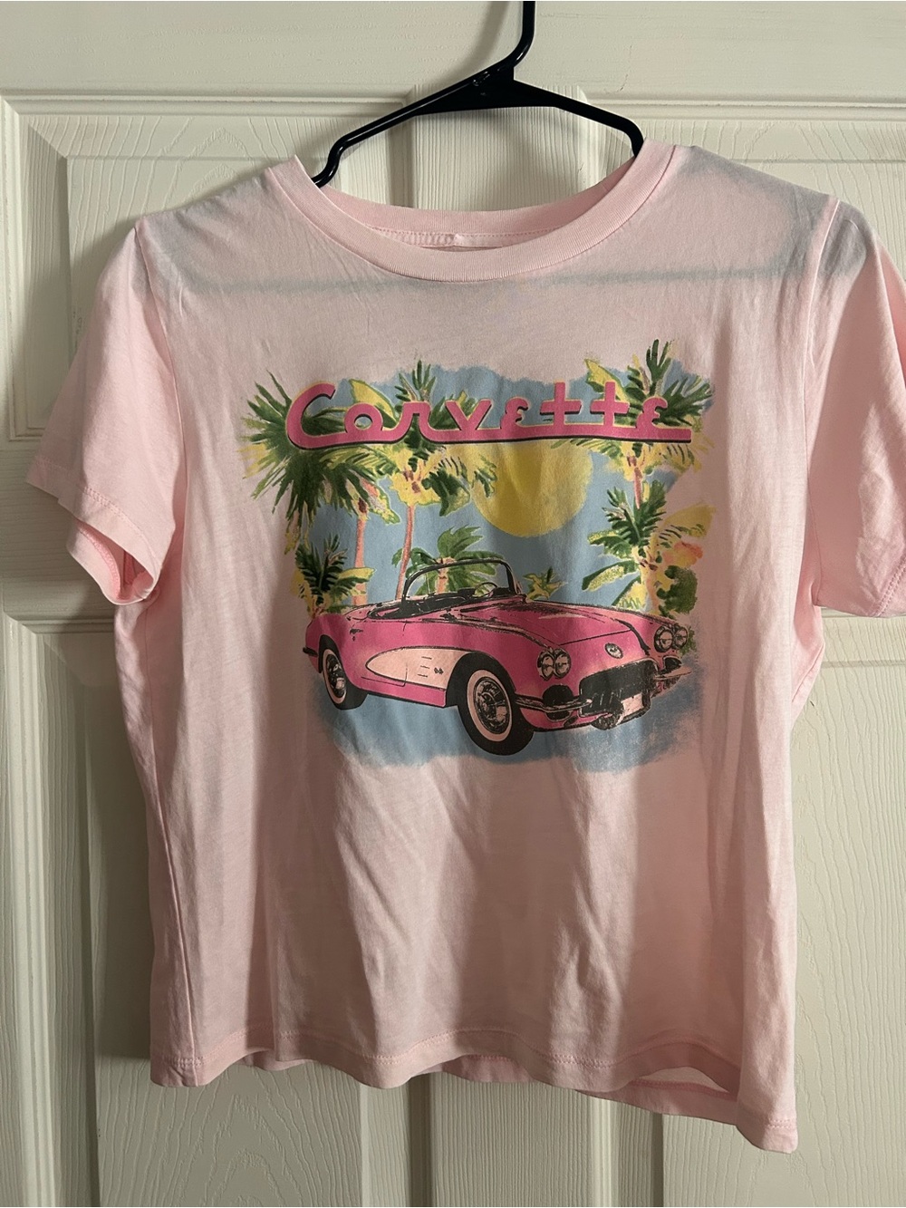 Pink Corvette Graphic Tee